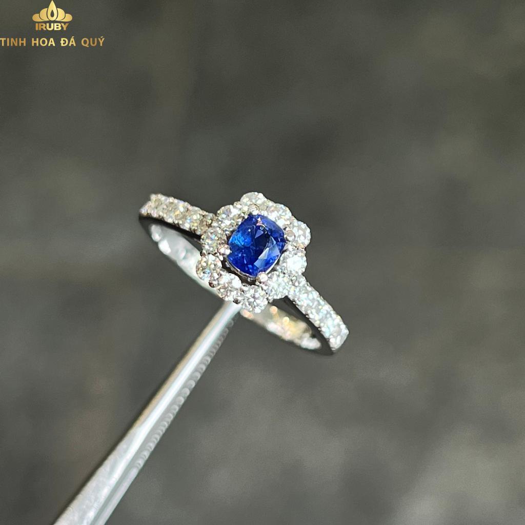 Nhẫn nữ sapphire màu xanh lam cực xinh