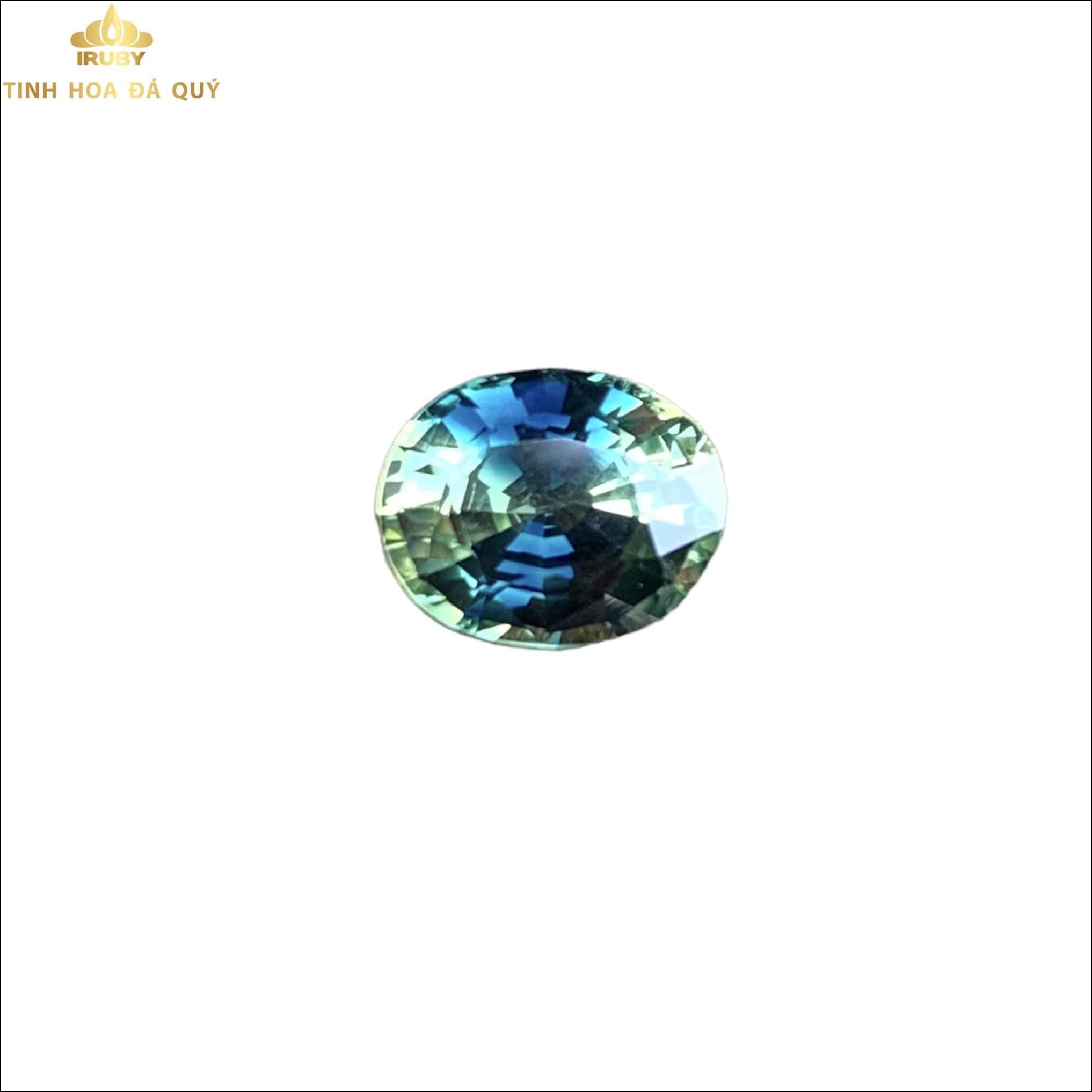 Viên Sapphire bicolor 3 màu độc hiếm đẹp 3ct - IRSP 22113