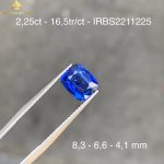 Viên Sapphire xanh lam blue 2,25ct – IRBS 2211225