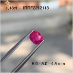 Viên Ruby facet Lục Yên 1,18ct đỏ tươi – IRRF 2212118