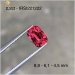 Đá Spinel đỏ 2,2ct Lục Yên – Red Spinel – IRSI221222
