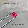 Đá Spinel đỏ phát quang mạnh 2,05ct - IRSI221205 hình ảnh 2