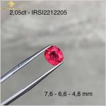 Viên Spinel đỏ phát quang mạnh 2,05ct – IRSI 221205