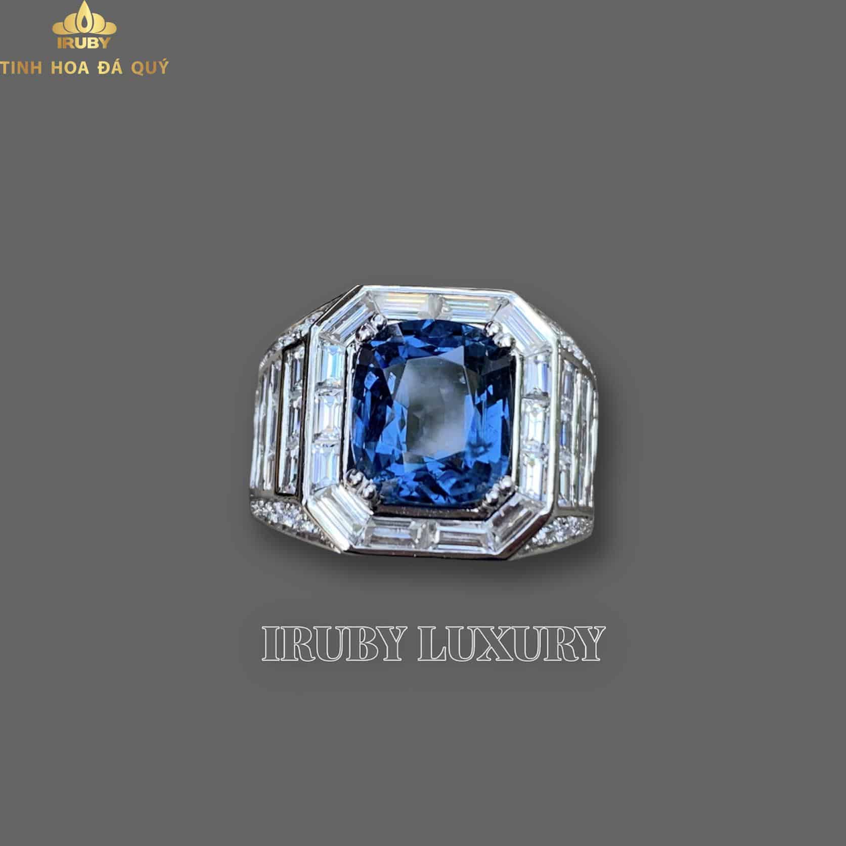 Nhẫn nam Spinel xanh lam mẫu Hoàng Tử - IRSI 232455 hình ảnh