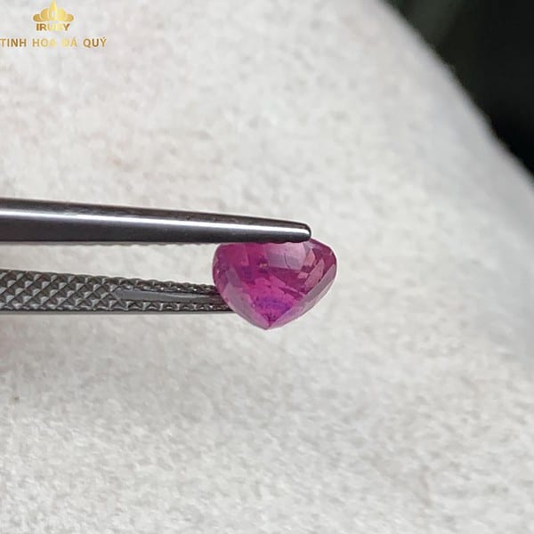 Đá Ruby Facet Lục Yên đỏ Hồng 1,6ct hình ảnh 3