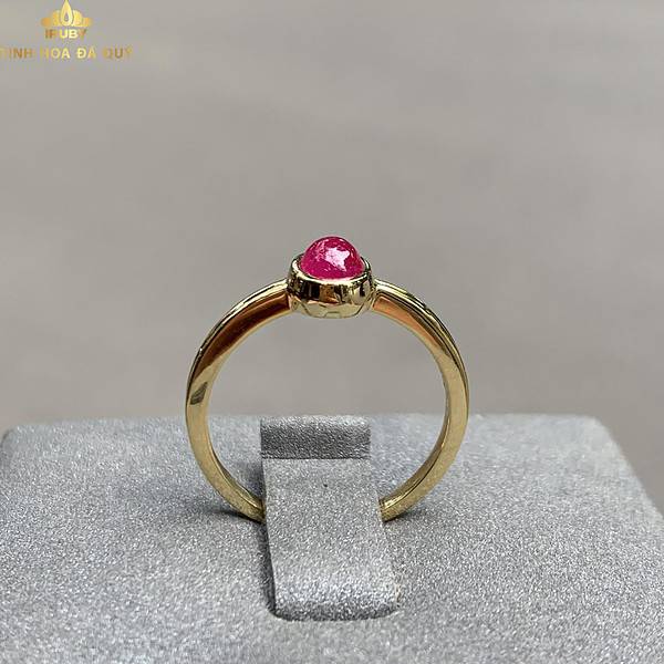 Nhẫn nữ Ruby huyết kính Lục Yên – IRRC 2302342