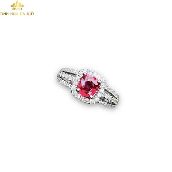 Nhẫn nữ Ruby facet đỏ huyết 1ct mẫu đẹp – IRRF 23021