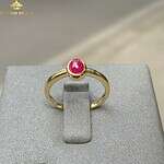 Nhẫn nữ Ruby huyết kính Lục Yên – IRRC 2302342