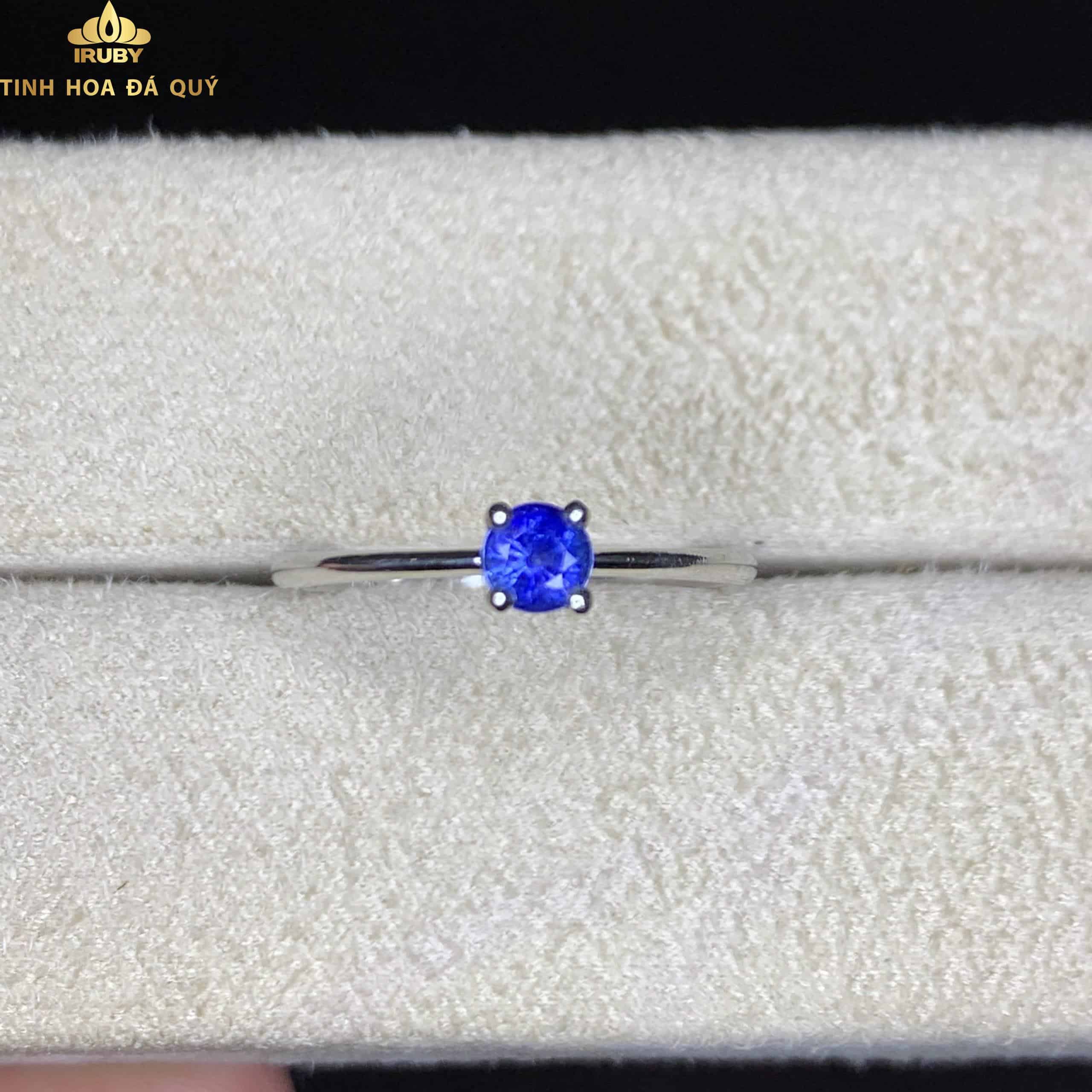 Nhẫn nữ Sapphire xanh dương nhỏ xinh - IRSA 2302135 hình ảnh 1