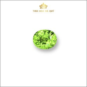 Đá Peridot 3.73 ct lành sạch hình 5.