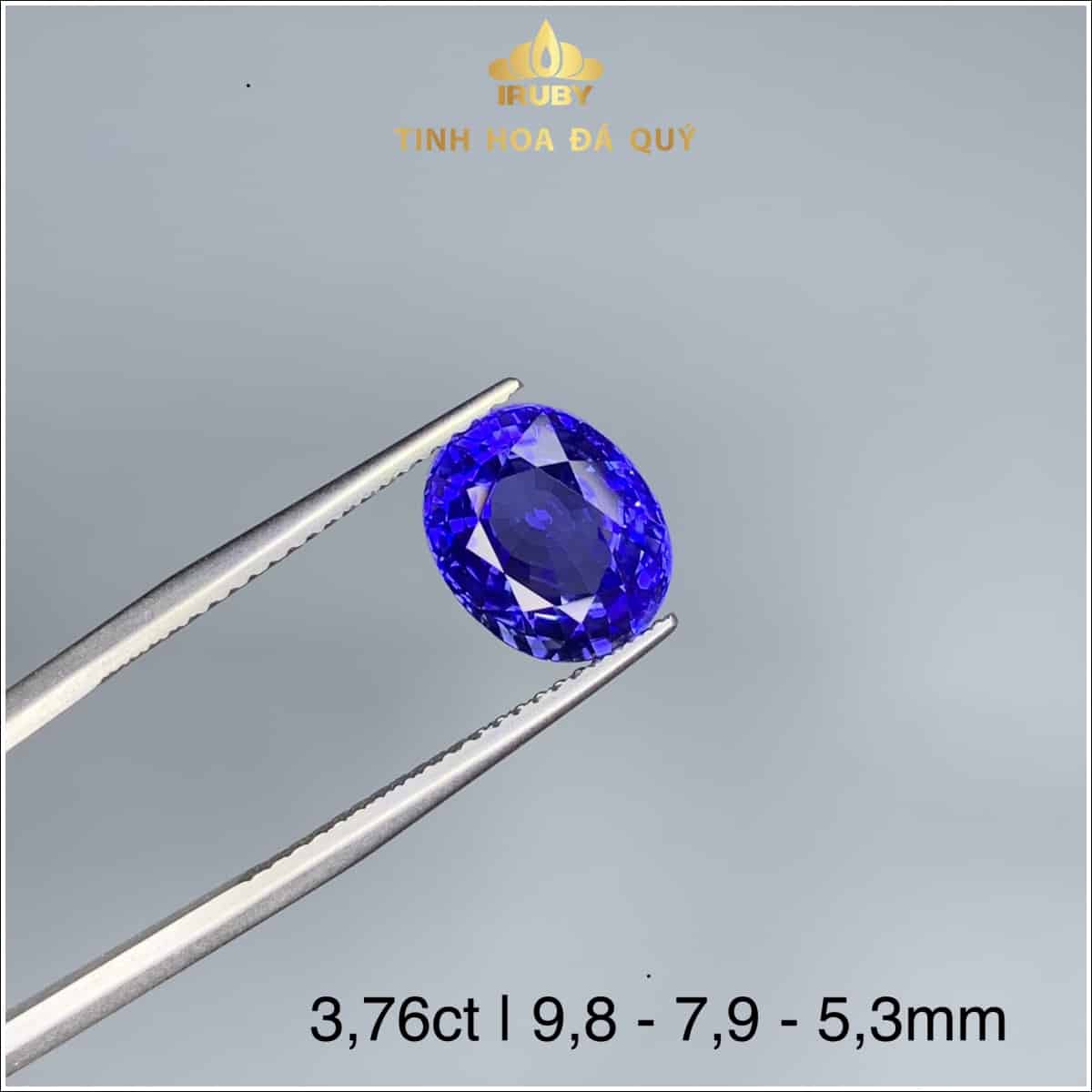 Đá Sapphire xanh lam hoàng gia 3.76ct - IRBS233376 hình ảnh 4