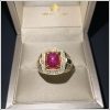 Nhẫn nam Ruby sao 1,45ct trong hộp chuyên dụng