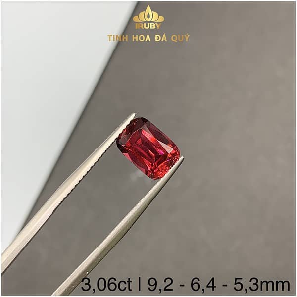 Viên Rhodolite granet đỏ thẫm 3.06ct hình ảnh 2