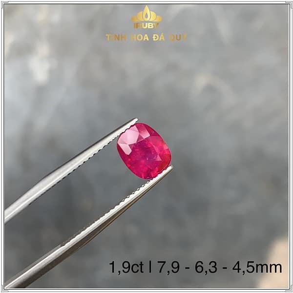 Viên Ruby facet hồng sáng phát quang - IRRF23319 hình 3