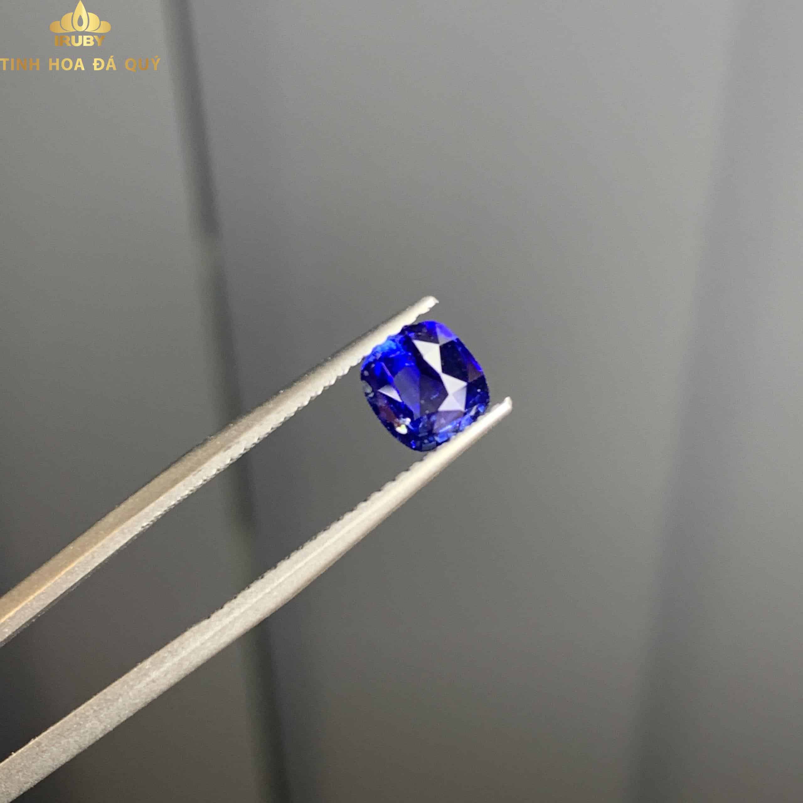 Viên Sapphire xanh lam siêu net 1,1ct hình 1
