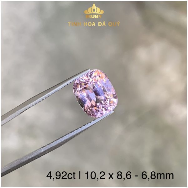 Viên Spinel Lục Yên màu lavender hiếm đẹp 4,92ct - IRSI 233492 hình ảnh 2