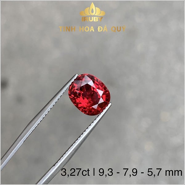 Viên Spinel đỏ 3.27ct sạch tinh - IRSI233327 - 4