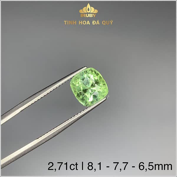 Viên Tourmaline xanh lục tươi khối tiêu chuẩn quốc tế 2.71ct - IRTM233271 hình ảnh 4