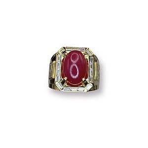 ảnh đại diện nhẫn nam Ruby mẫu chủ tịch