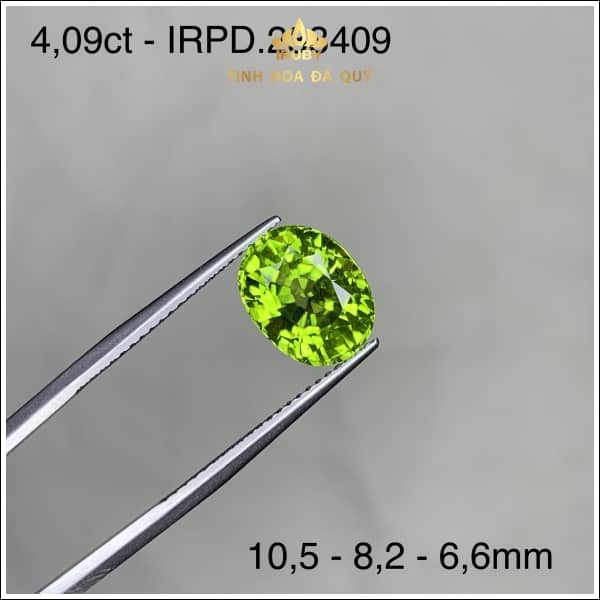 Viên Peridot khối tiêu chuẩn 4,09ct - IRPD 233409 hình ảnh 1