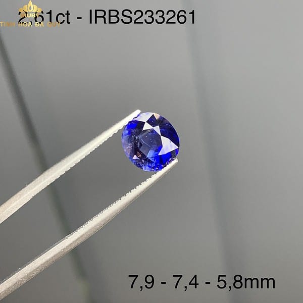 Sapphie xanh lam hoàn gia 2.26ct hình 4