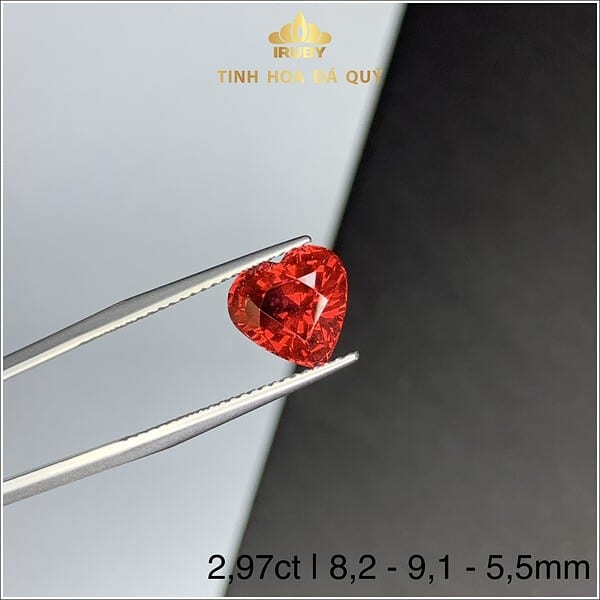 Đá Garnet màu đỏ sáng 2,97ct - IRGN233297 hình ảnh 5