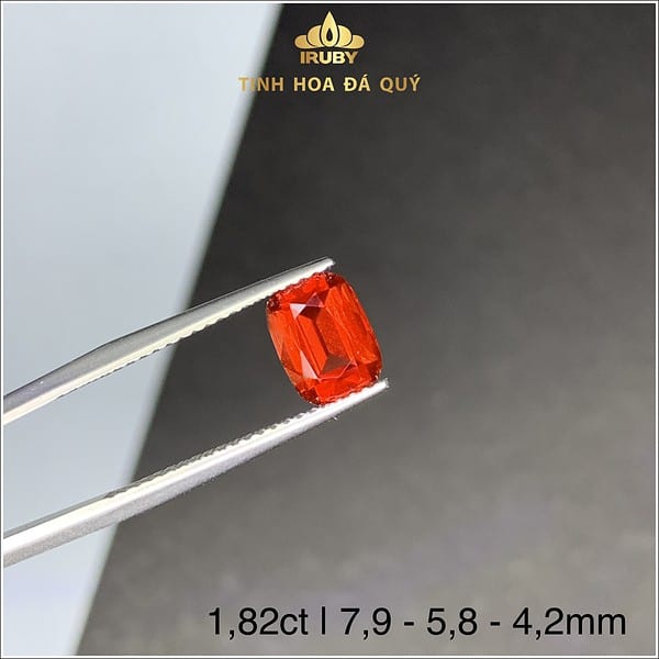 Đá Granet màu đỏ ánh cam 1,82ct - IRTM233182 hình ảnh 5