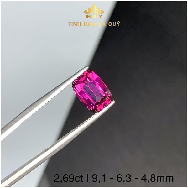 Đá Granet màu đỏ tím 2,69ct - IRGN233269 hình ảnh 3