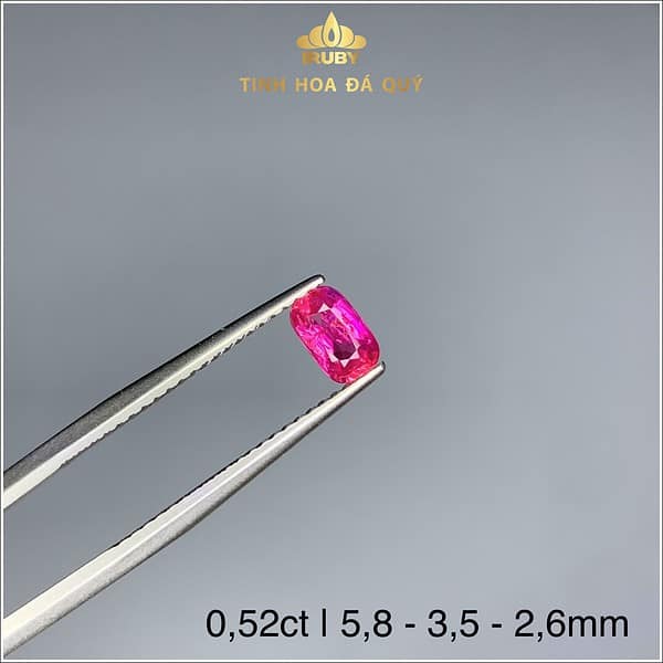 Đá Ruby Lục Yên màu đỏ hồng 0,52ct - IRRB233052 hình ảnh 3