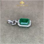 Mặt dây chuyền Emerald kết Kim Cương hiện đại sang trọng – IREM233455