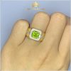 Nhẫn Nam đá chủ Peridot hình ảnh 1