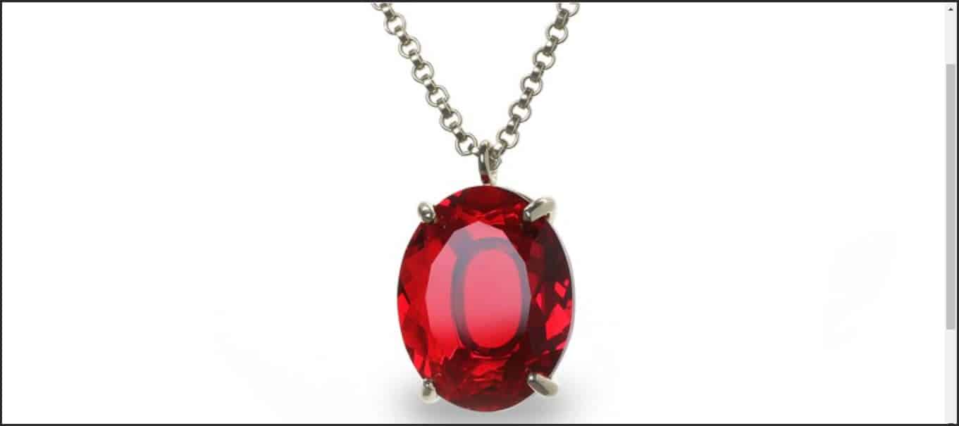 Ruby được ứng dụng trong thiết kế trang sức - vòng dây ruby