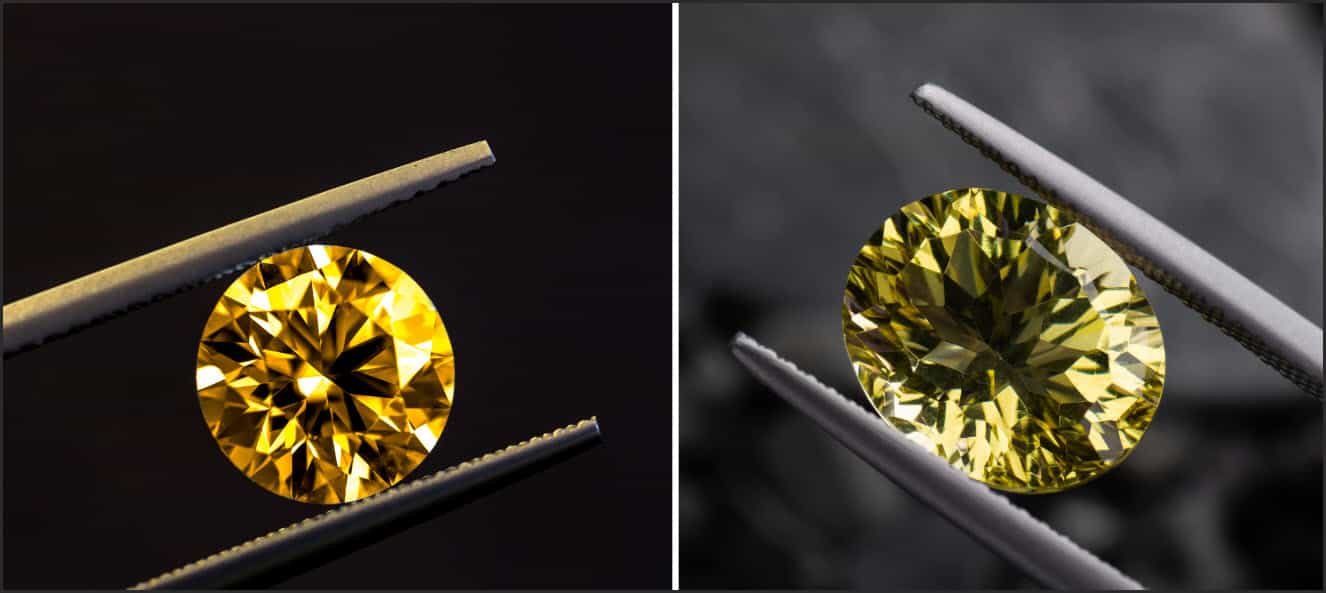 Sapphire vàng có nhiều gam màu đậm nhạt khác nhau