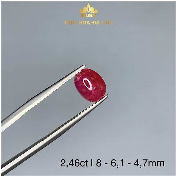 Viên Ruby Cabochon Lục Yên 2,46ct - IRRB 234246 hình ảnh