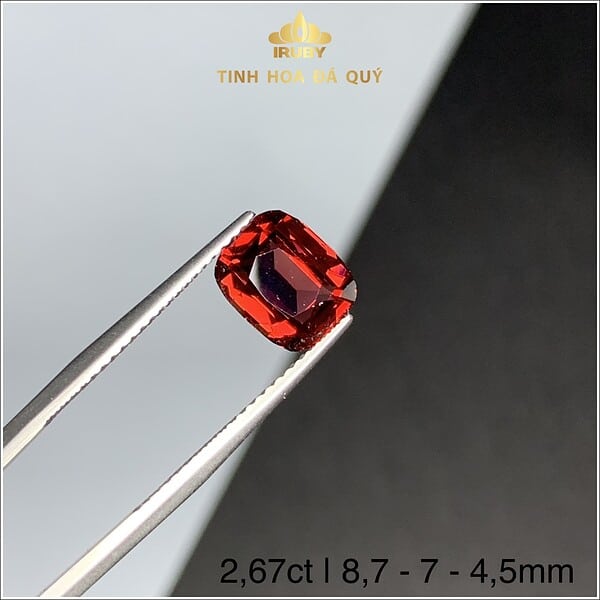 Đá Granet 2,67ct màu đỏ đậm tự nhiên 100%- IRGN233267 hình ảnh 3