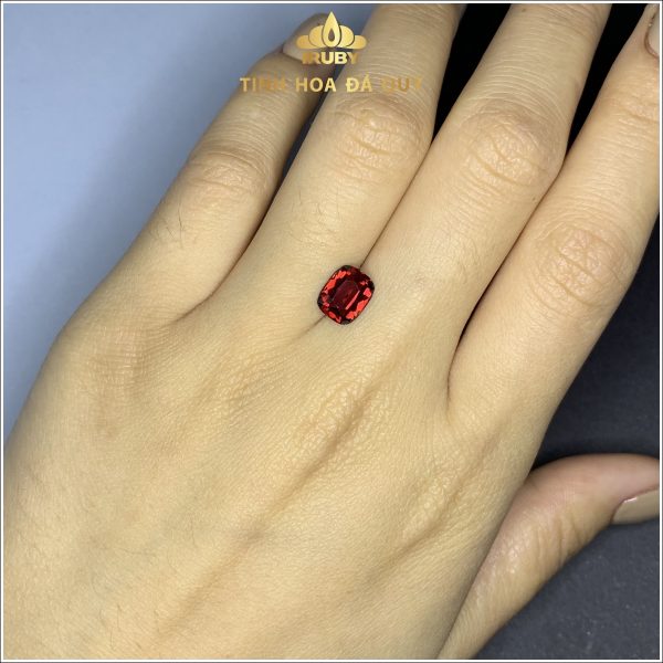 Đá Granet 2,67ct màu đỏ đậm tự nhiên 100%- IRGN233267 hình ảnh 4