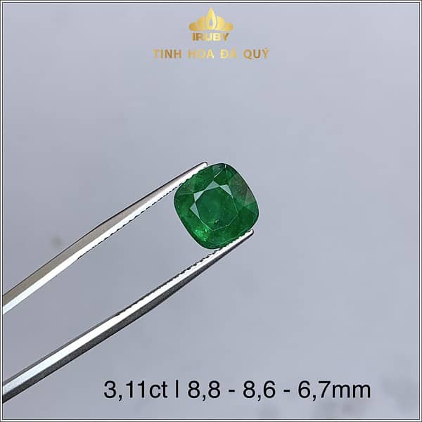 Đá Ngọc Lục Bảo màu xanh vivid 3,11ct - IREM 235311 hình ảnh