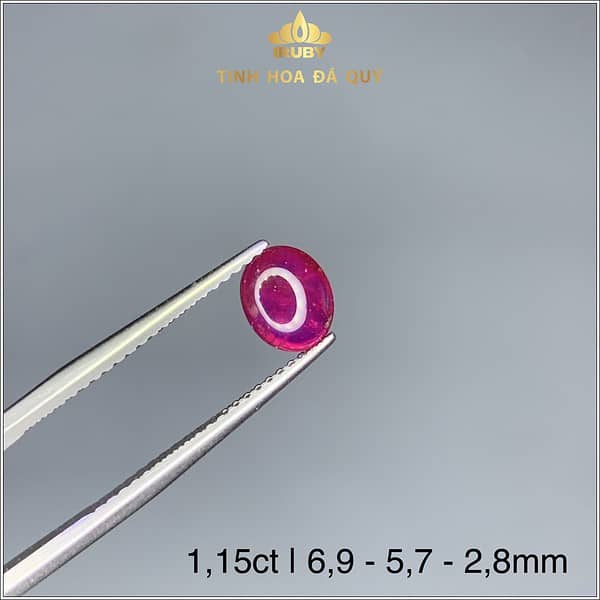 Đá Ruby cabachon Lục Yên tự nhiên 1,15ct - IRRB 235115 hình ảnh