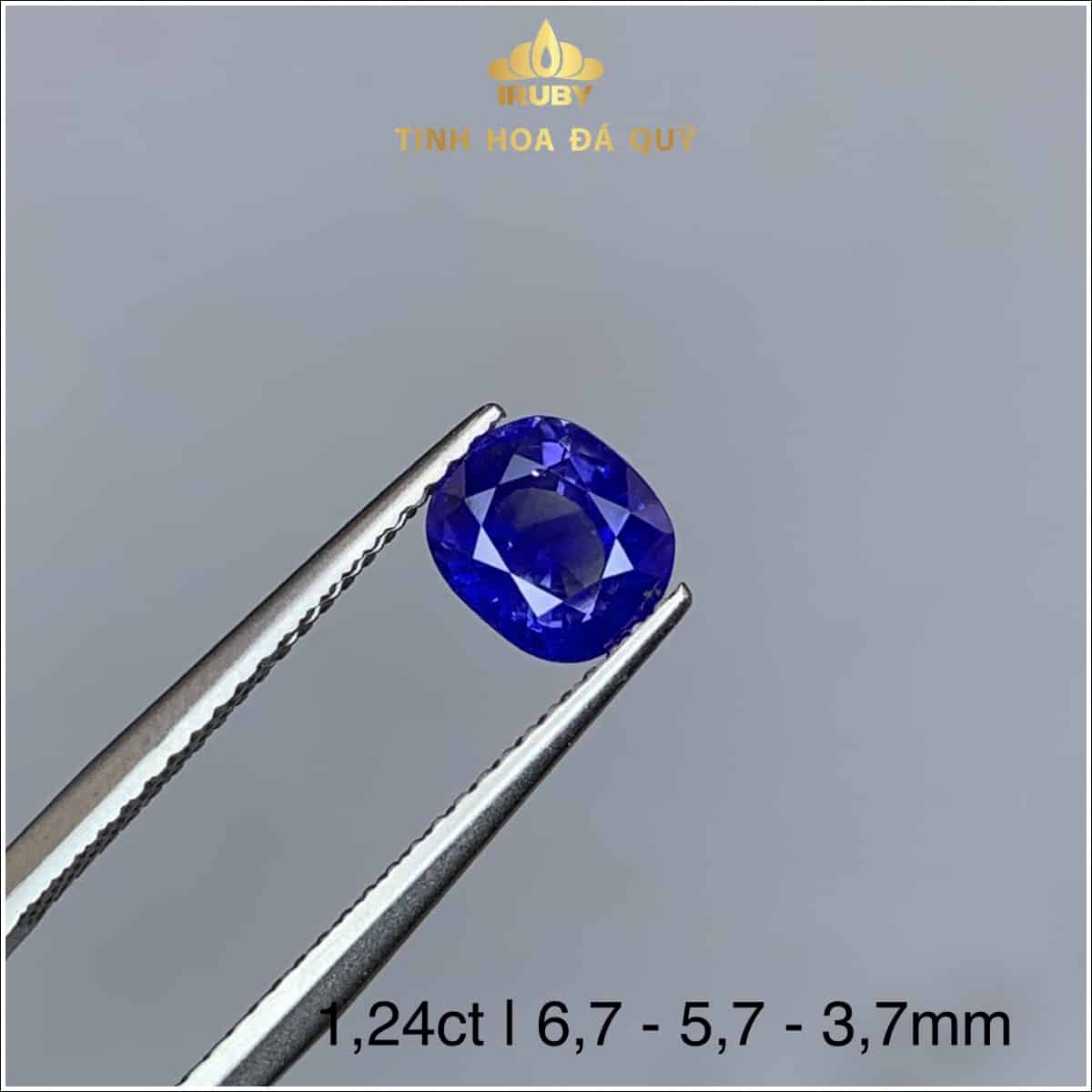 Đá Sapphire xanh lam hoàng gia 1,24ct - IRSP 235124 hình ảnh 3