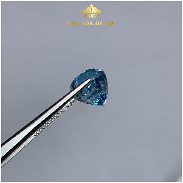 Đá Zicon xanh dương đẹp long lanh 7,26ct - IRZC 235726 hình ảnh 2