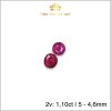 Đôi ruby facet Lục Yên tự nhiên 1,10ct - IRRB 234110 hình ảnh 4