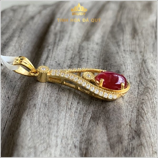 Mặt dây chuyền Ruby huyết kính 4ct - IRRB2354 hình ảnh