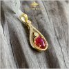 Mặt dây chuyền Ruby huyết kính 4ct - IRRB2354 hình ảnh 1