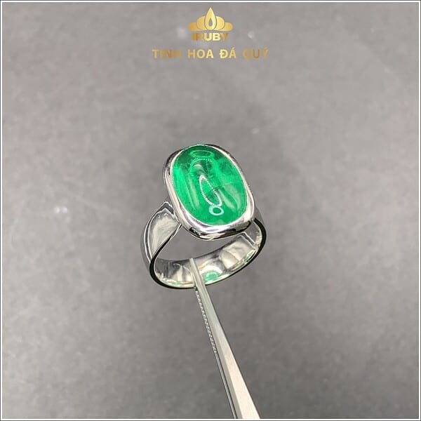 Nhẫn Nam Emerald xanh lục 9,62ct hình ảnh 6