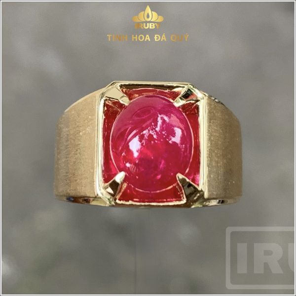 Nhẫn nam Ruby đỏ huyết 5,4ct – IRRB 23554