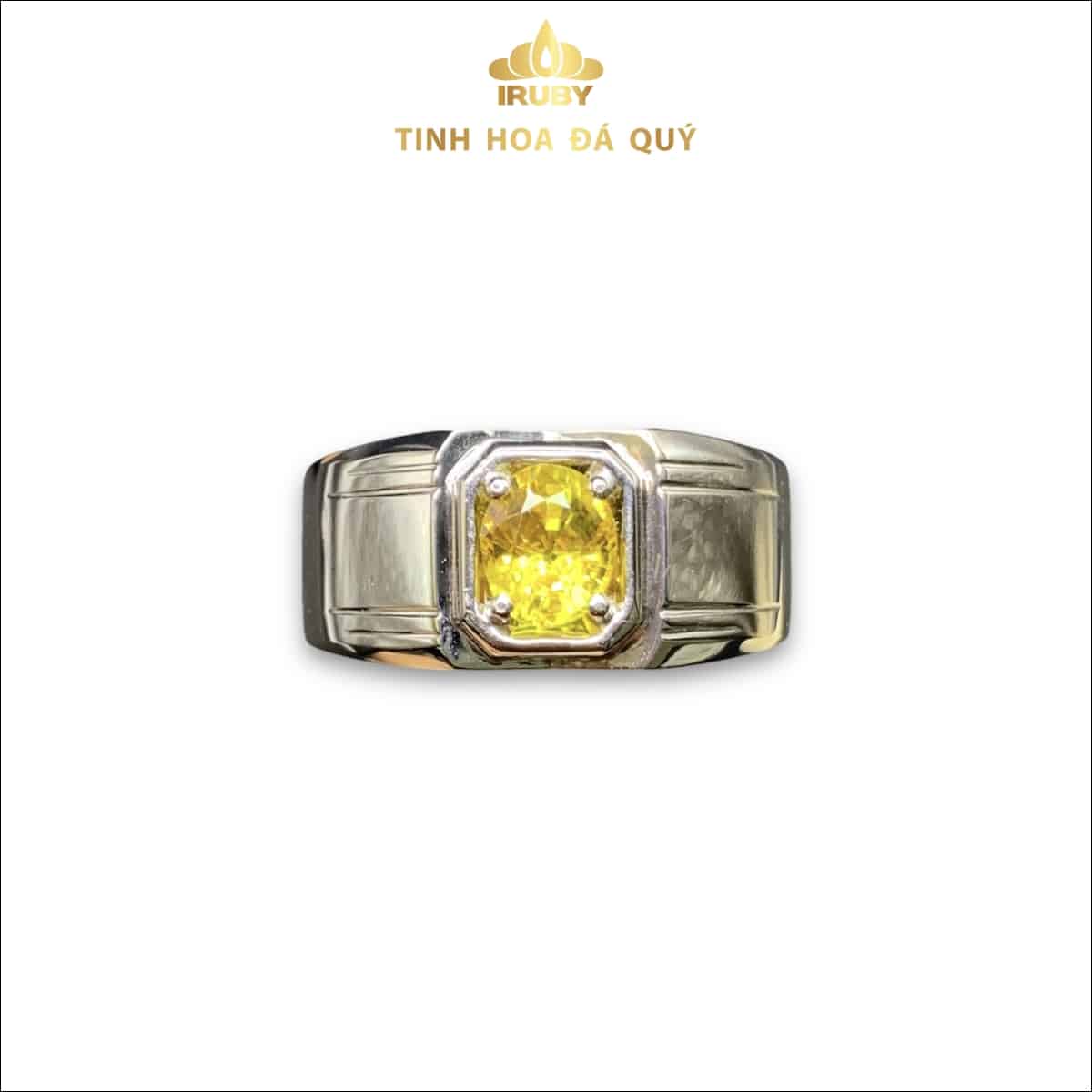 Nhẫn Nam Sapphire vàng tự nhiên nguyên bản - IRSP 235126