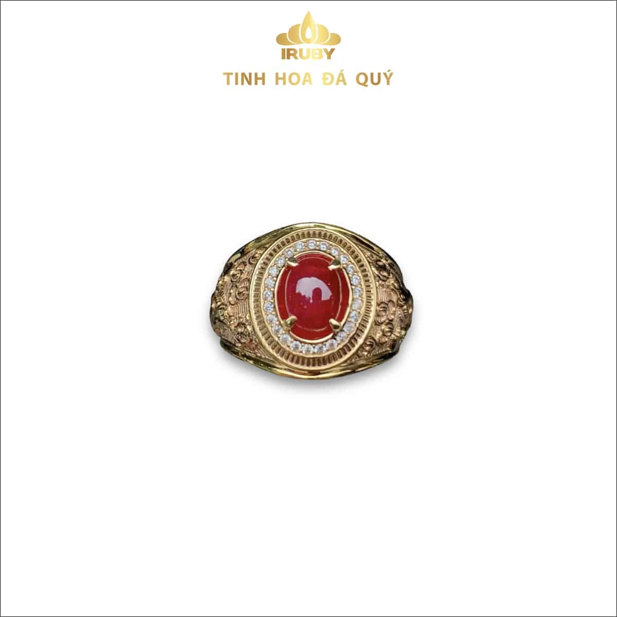 Nhẫn Ruby đỏ huyết mẫu nhẫn Mỹ 3,5ct - IRRB 23535