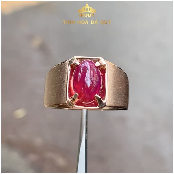 Nhẫn nam Ruby huyết kính mẫu văn phòng 5ct - IRRB 23550 hình ảnh 4