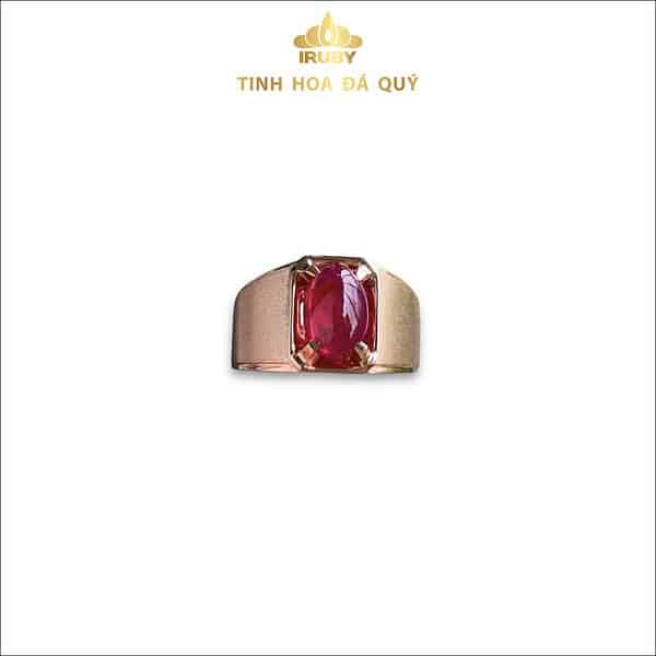 Nhẫn nam Ruby huyết kính mẫu văn phòng 5ct - IRRB 23550 hình ảnh 5