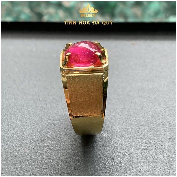 Nhẫn nam Ruby mẫu Doanh nhân chất huyết kính 5.1ct - IRRB 23551 hình ảnh 2